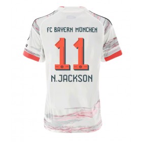 Dámské fotbalový oblečení Bayern Munich Nicolas Jackson #11 Venkovní košile 2025-26 Krátkým Rukávem